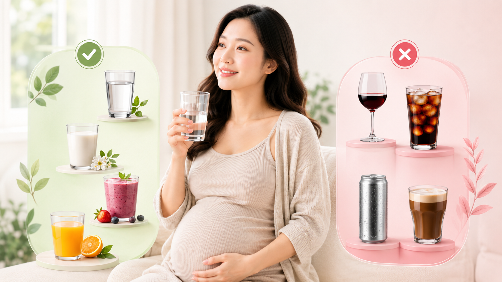 Đồ uống khi mang thai: Mẹ nên uống gì, không nên uống gì? Giải đáp từ chuyên gia