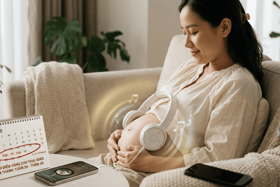 Khi nào mẹ cần thai giáo âm thanh? Cột mốc quan trọng không thể bỏ qua