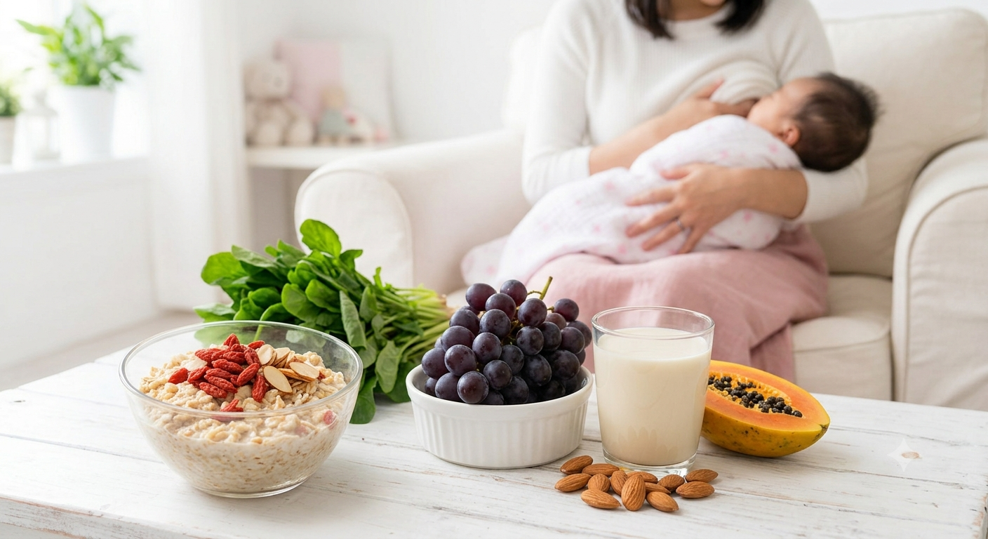 5 Loại Thực Phẩm Vàng Giúp Mẹ Bỉm Tăng Lượng Sữa Cho Bé Cưng