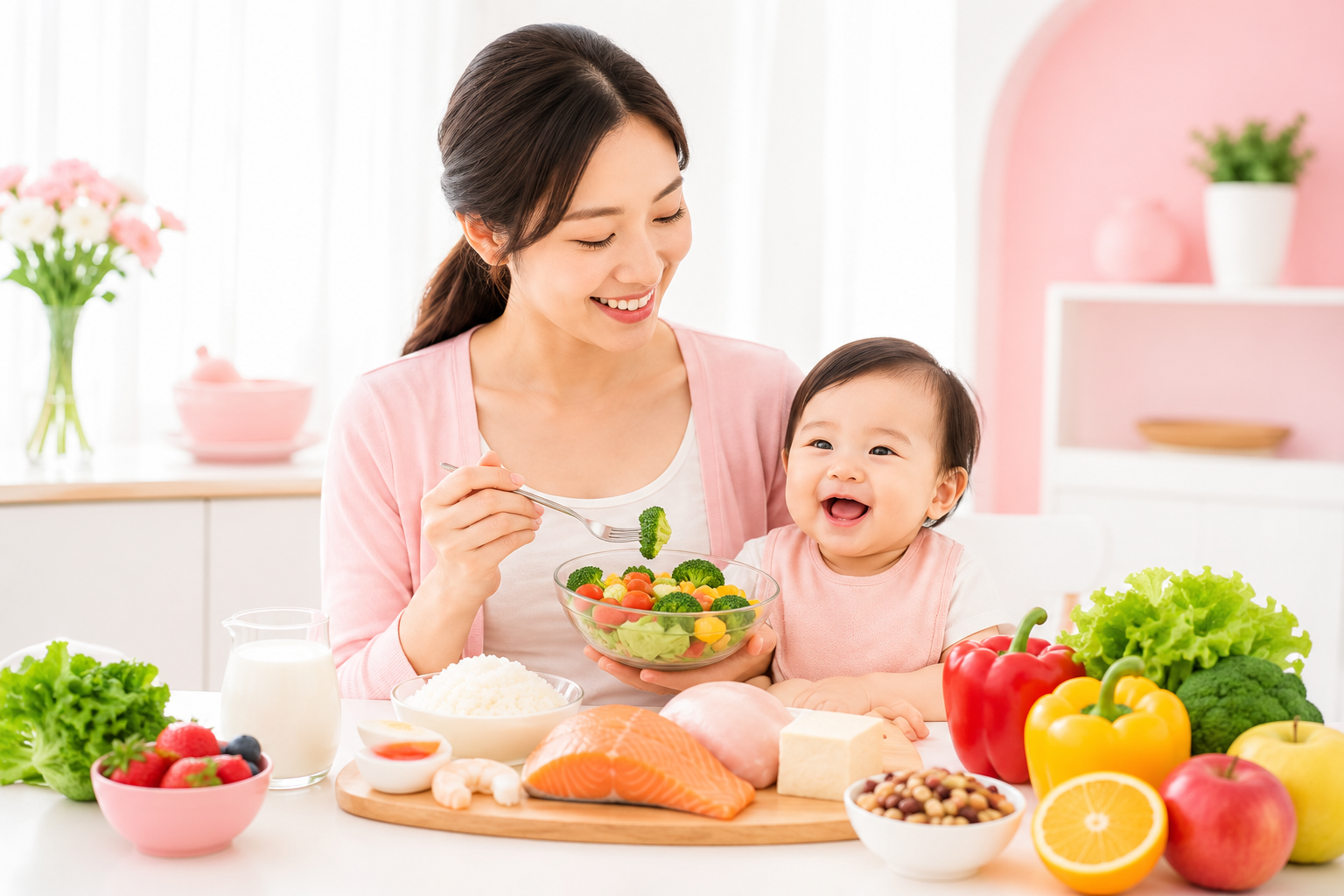 Chế độ ăn uống khi cho con bú: Dinh dưỡng chuẩn cho mẹ và bé khỏe mạnh