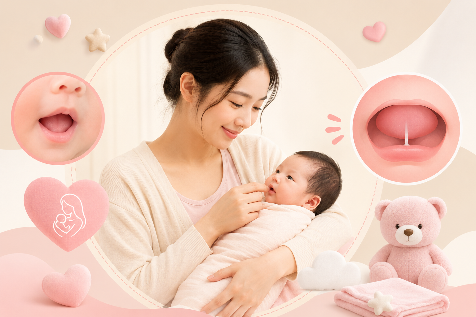 Dây thắng lưỡi ở trẻ sơ sinh: Những điều mẹ bỉm cần biết để chăm sóc bé yêu