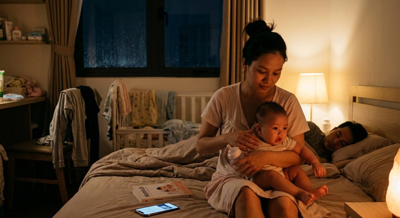 Khủng hoảng giấc ngủ ở trẻ sơ sinh: Nỗi lo của mẹ và lời giải đáp khoa học
