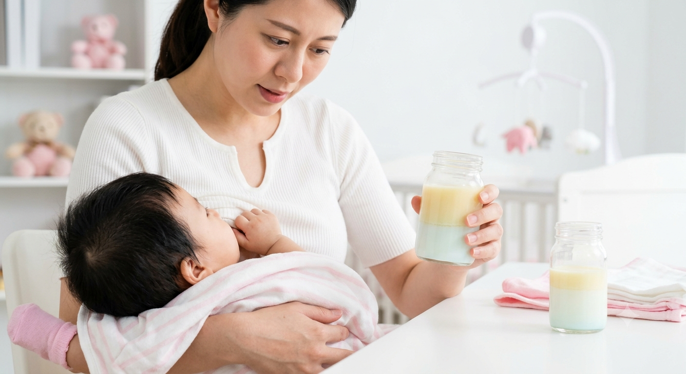 Sữa mẹ đổi màu: Hiện tượng khiến mẹ bỉm hoang mang và lời giải từ chuyên gia