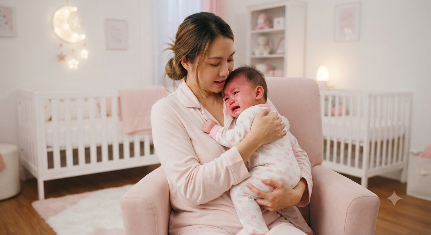 Bé quấy khóc giữa đêm: 7 lý do phổ biến và giải pháp giúp con ngủ ngon