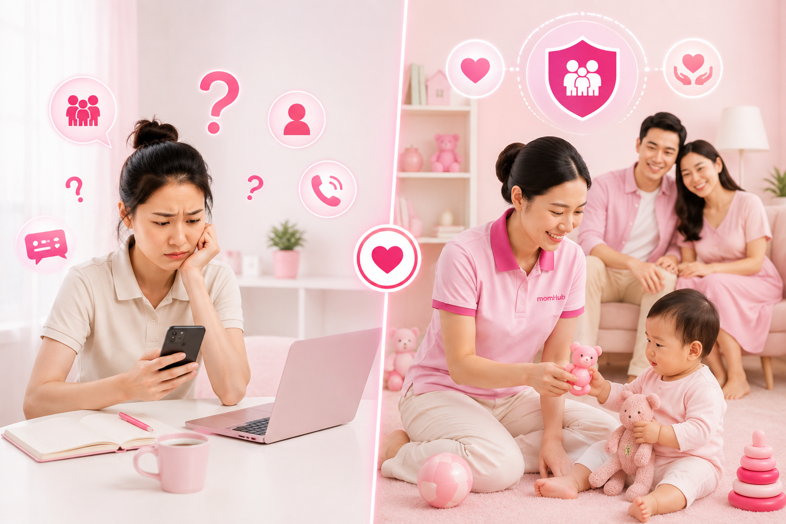 Bảo Mẫu Tự Do Hay Đối Tác Momhub? Đâu Là Lựa Chọn An Toàn Hơn