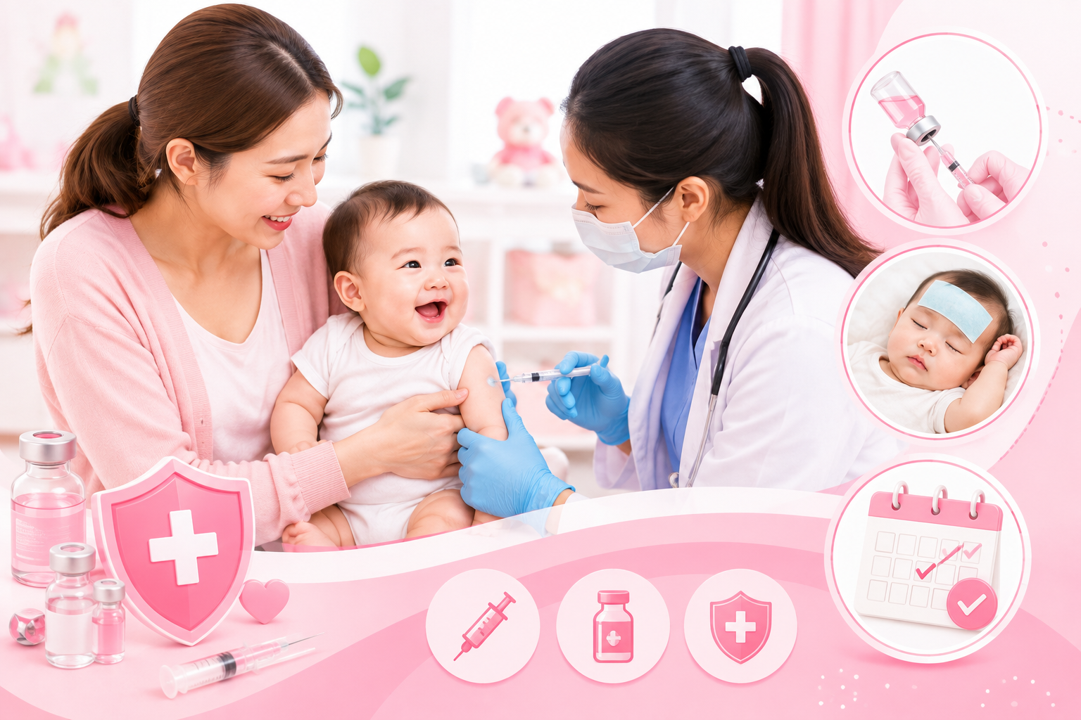 Lịch tiêm chủng cho bé là gì? Dấu hiệu và những điều mẹ cần biết