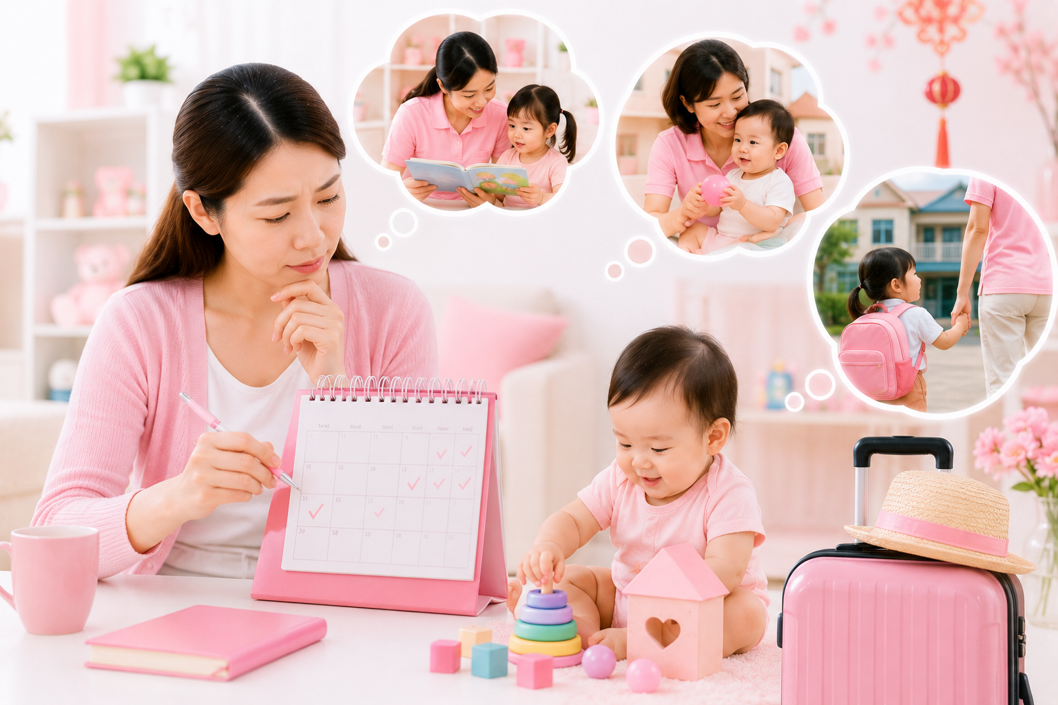Nghỉ lễ Tết: Cách sắp xếp lịch trông trẻ khi bảo mẫu về quê