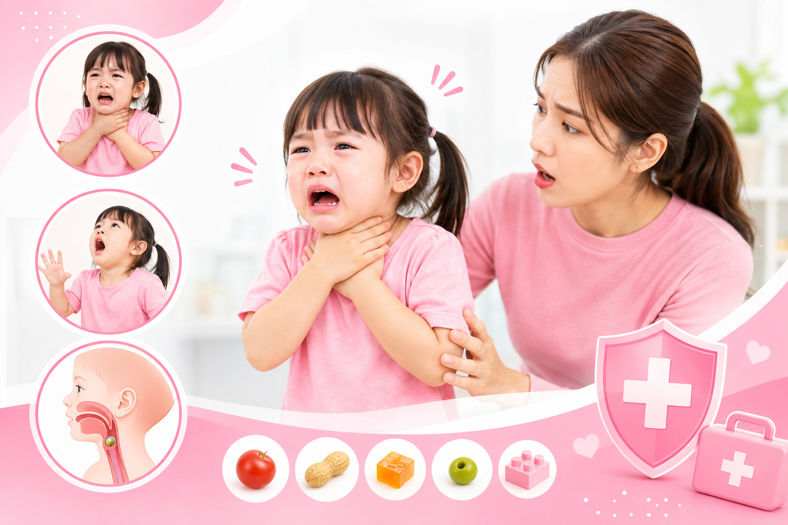 Trẻ bị hóc dị vật, nghẹn: Dấu hiệu nhận biết và kiến thức nền tảng ba mẹ cần biết
