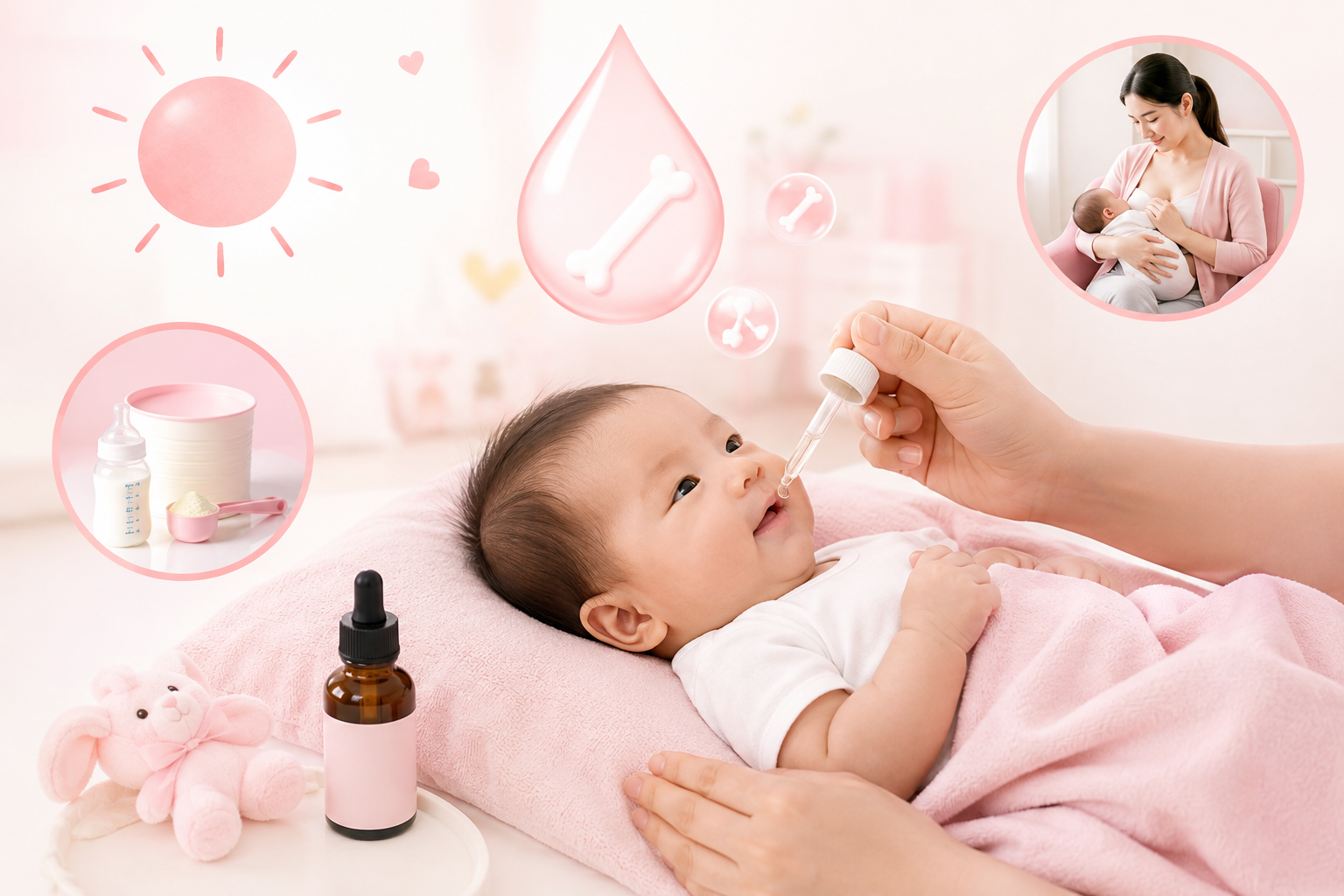 Vitamin D cho trẻ sơ sinh là gì? Dấu hiệu và những điều mẹ cần biết