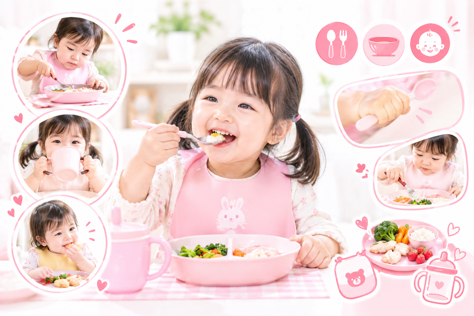 Bé tự ăn là gì? Dấu hiệu và những điều mẹ cần biết