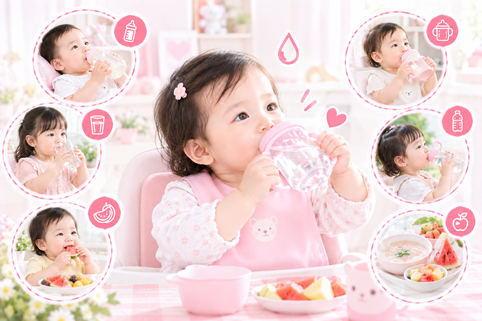 Cách bổ sung nước an toàn và hiệu quả cho bé