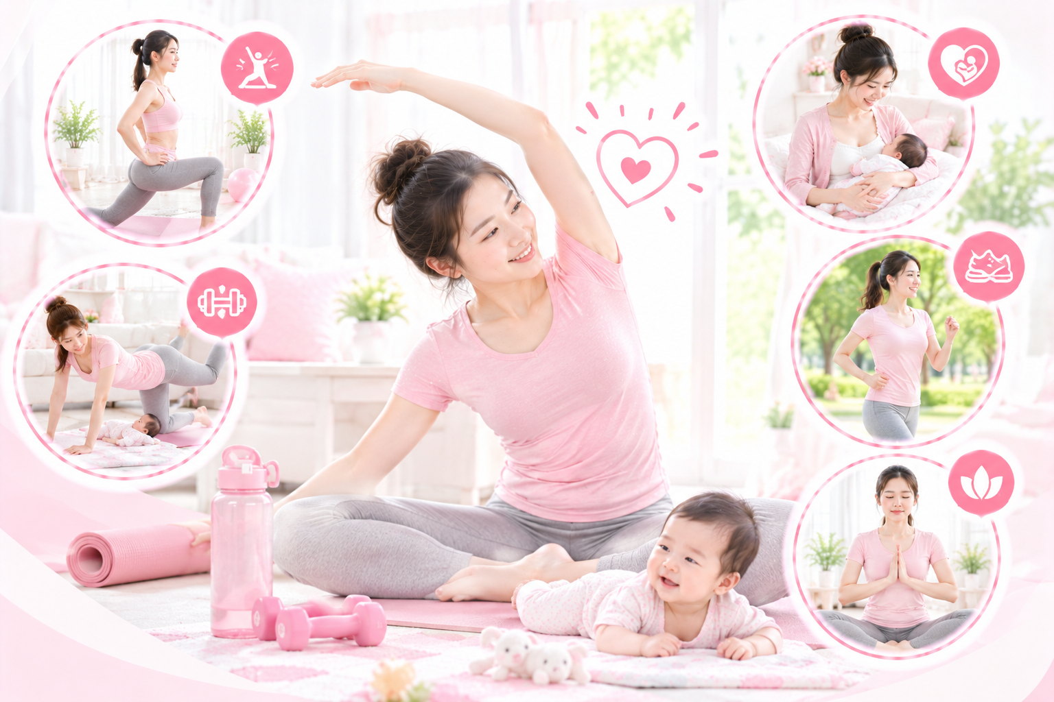 Cách tập thể dục sau sinh an toàn và hiệu quả cho mẹ bỉm