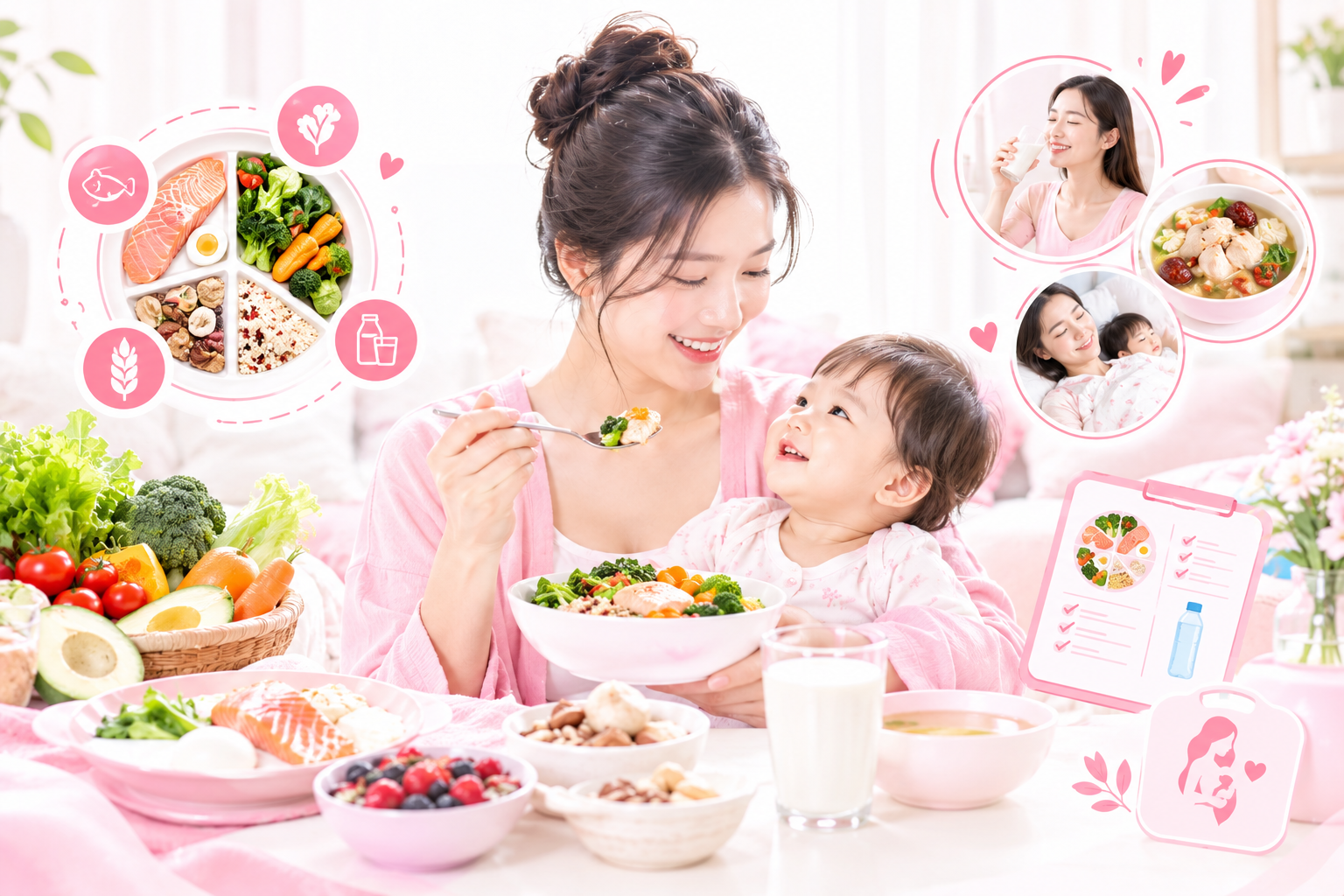 Cách xây dựng chế độ dinh dưỡng sau sinh an toàn và khoa học cho mẹ bỉm
