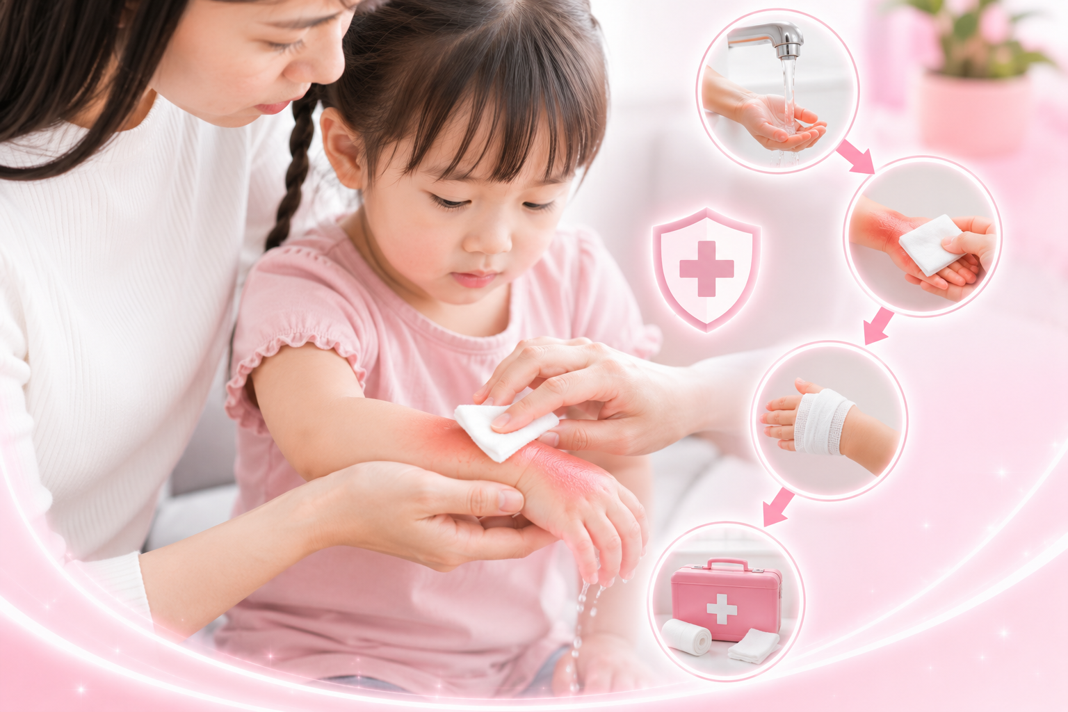 Cách xử trí và sơ cứu vết bỏng an toàn, hiệu quả cho bé