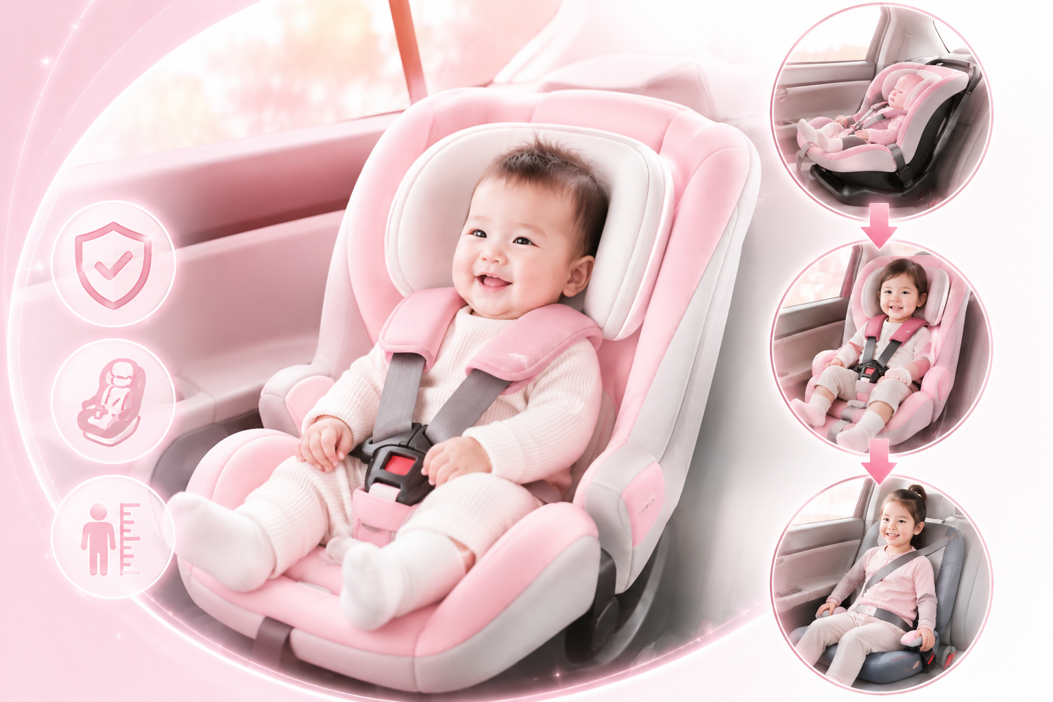 Khi nào mẹ cần thay hoặc đổi ghế ngồi ô tô cho bé? Cột mốc quan trọng không thể bỏ qua